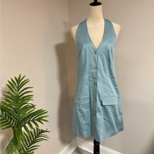 Abercrombie & Fitch Light Blue Casual Dress size MT
